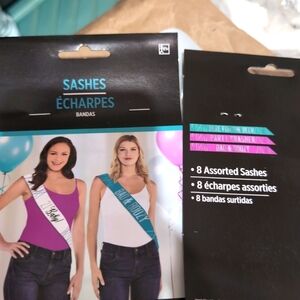 Adult Party Sashes - Assorted Colors